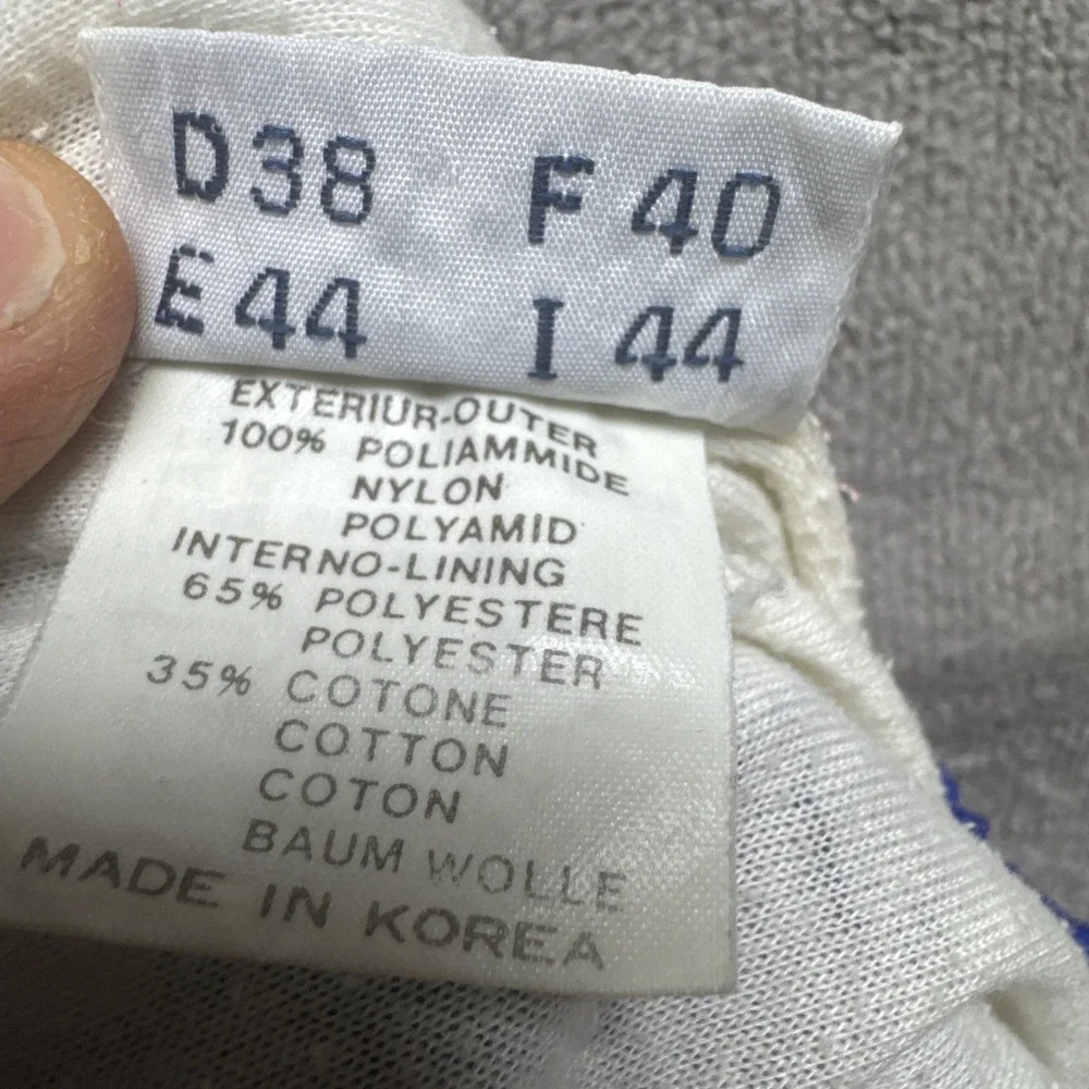 Sergio Tacchini Women's Blue Nylon Tracksuit Pants Size 10 Vintage‎ Retro Italy